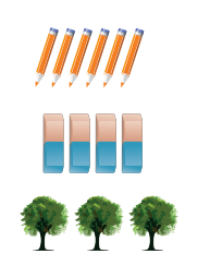 Math 1st grade counting process sample question