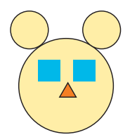 Math 1st grade counting geometric shapes sample question