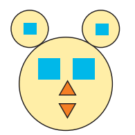Math 1st grade counting geometric shapes sample question