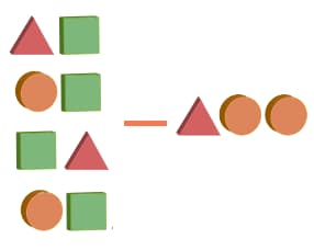 Math 1st grade subtraction sample question