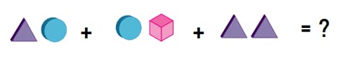Math 1st grade addition sample question