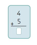 Math 1st grade addition sample question