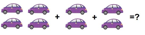Math 1st grade addition sample question