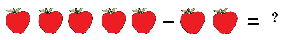Math 1st grade subtraction sample question