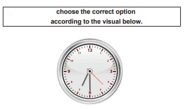 Math 2nd grade telling time - understanding time sample question