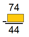 Math 2nd grade subtraction sample question