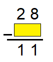 Math 2nd grade subtraction sample question