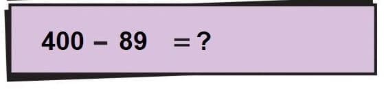 Math 2nd grade subtraction sample question