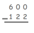 Math 2nd grade subtraction sample question
