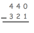 Math 2nd grade subtraction sample question