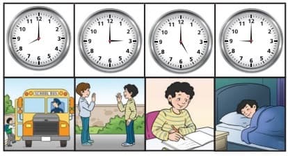 Math 3rd grade telling time-understanding time sample question