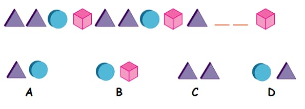 Math 3rd grade shape patterns sample question