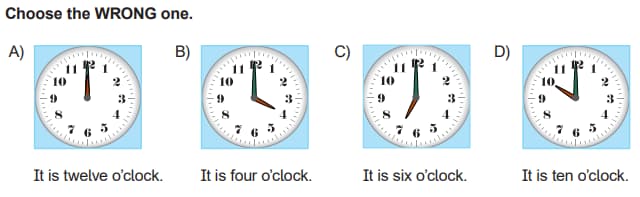 Math 3rd grade telling time-understanding time sample question