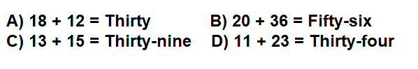 Math 3rd grade addition sample question