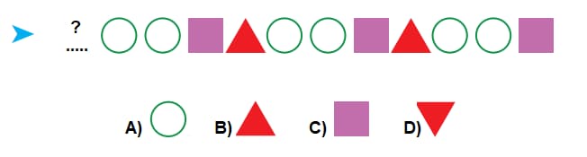 Math 3rd grade shape patterns sample question