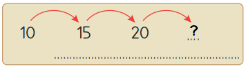 Math 3rd grade number patterns sample question