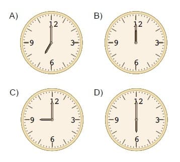 Math 3rd grade telling time-understanding time sample question
