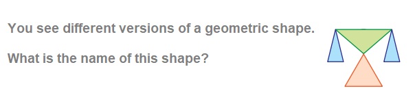 Math 3rd grade geometric shapes sample question