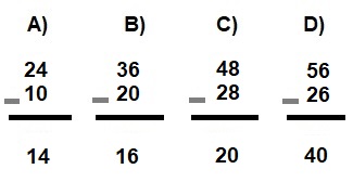Math 3rd grade subtraction sample question